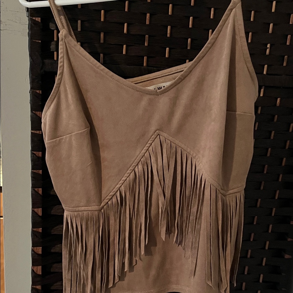 Idyllwind Tan Fringe Camisole